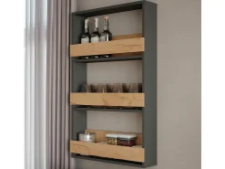 Weinglasregal carvalho goldkraft/antracite 60x15.1x98 repose