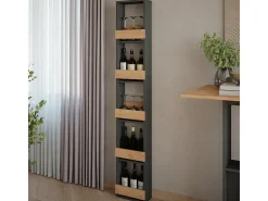 Weinglasregal carvalho goldkraft/antracite 30x15.1x180 repose