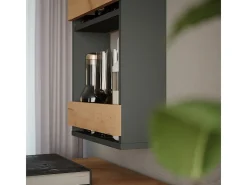 Weinglasregal carvalho goldkraft/antracite 40x15.1x72 repose