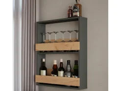 Weinglasregal carvalho goldkraft/antracite 60x15.1x72 repose