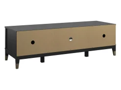 Westerleigh | Móvel para TV com 2 portas em MDF Preto