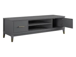 Westerleigh | Móvel para TV com 2 portas em MDF Cinza