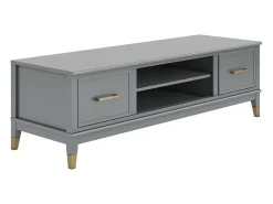 Westerleigh | Móvel para TV com 2 portas em MDF Cinza