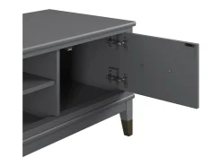 Westerleigh | Móvel para TV com 2 portas em MDF Cinza