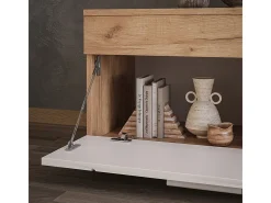 Wohnzimmerschrank carvalho goldkraft/branco 70.8x35.3x38.9 berno