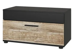 Wohnzimmerschrank carvalho preto/areia 70.8x35.3x38.9 berno
