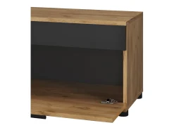 Wohnzimmerschrank carvalho goldkraft/antracite 70.8x35.3x38.9 berno
