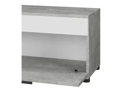 Wohnzimmerschrank concreto/branco 70.8x35.3x38.9 berno