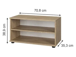 Wohnzimmerschrank sonoma 70.8x35.3x38.9 berno