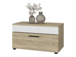 Wohnzimmerschrank sonoma/branco 70.8x35.3x38.9 berno