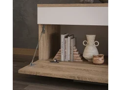 Wohnzimmerschrank sonoma/branco 70.8x35.3x38.9 berno