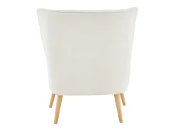 Zenia | Cadeira de acento estofada em PU Creme