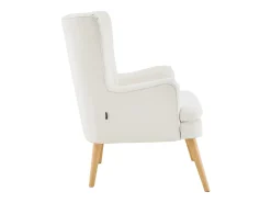 Zenia | Cadeira de acento estofada em PU Creme