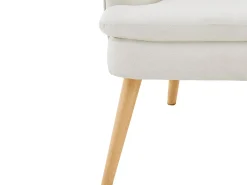 Zenia | Cadeira de acento estofada em PU Creme